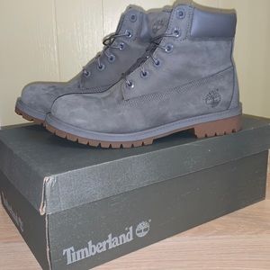 Grey Timberland Boots